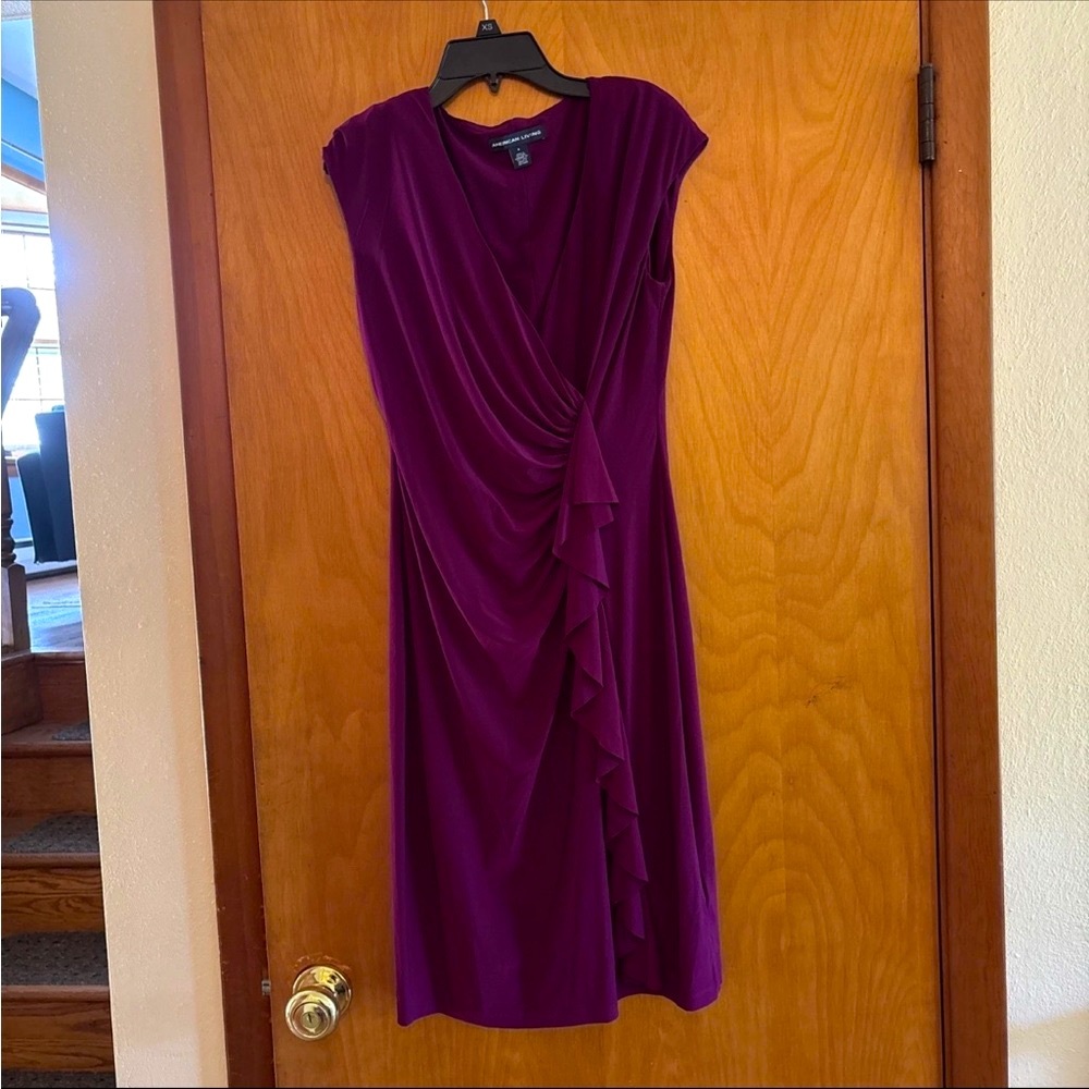 American Living Deep Purple Midi Dress